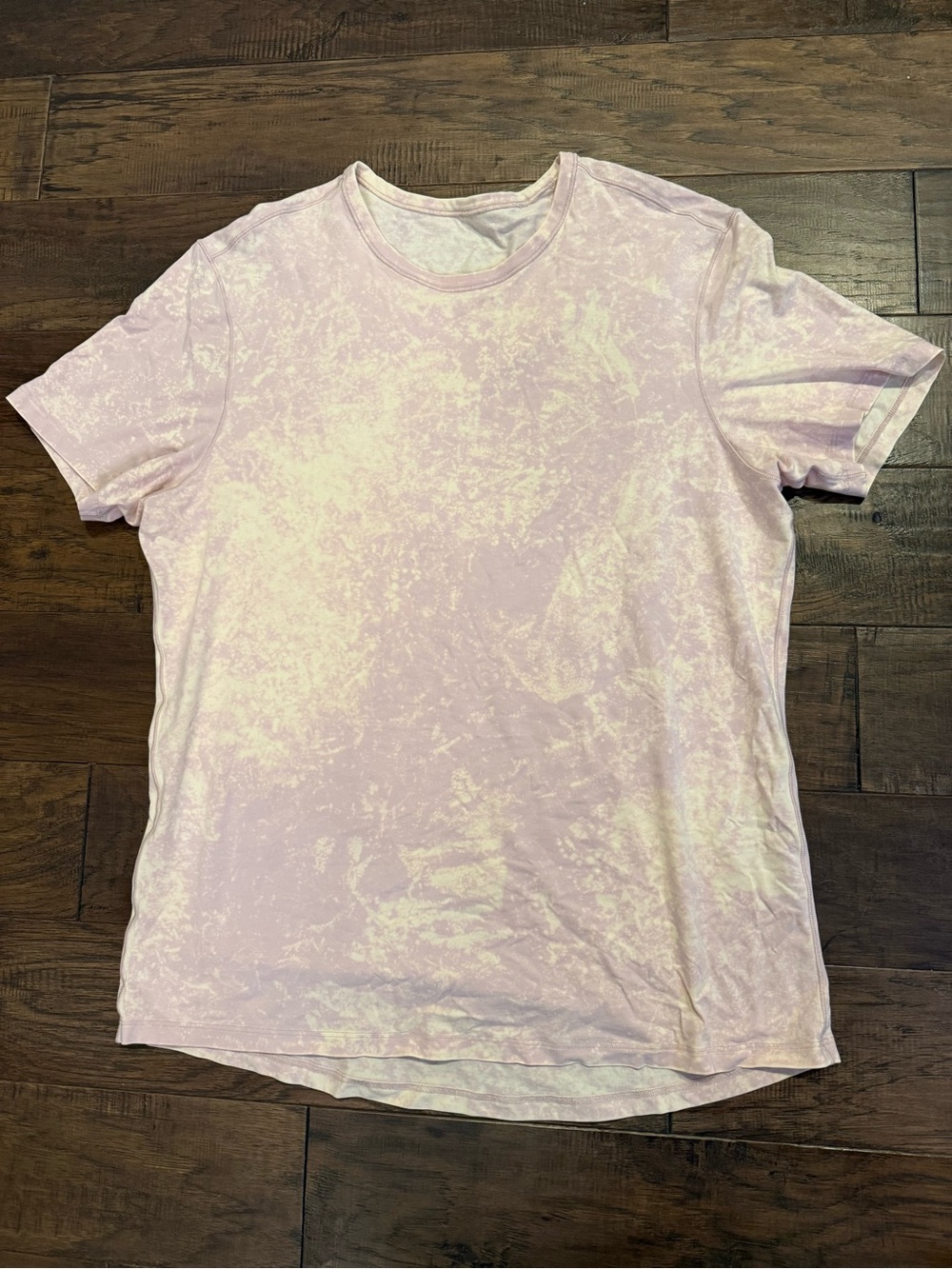 lululemon athletica Pale Pink Mineral Wash Short Sleeve Tee